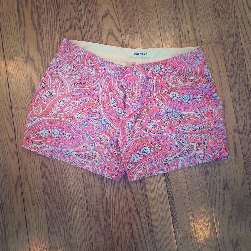 Paisley patterned shorts